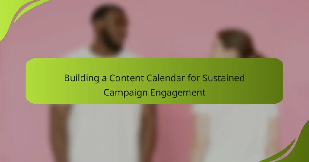 Building a Content Calendar for Sustained Campaign Engagement