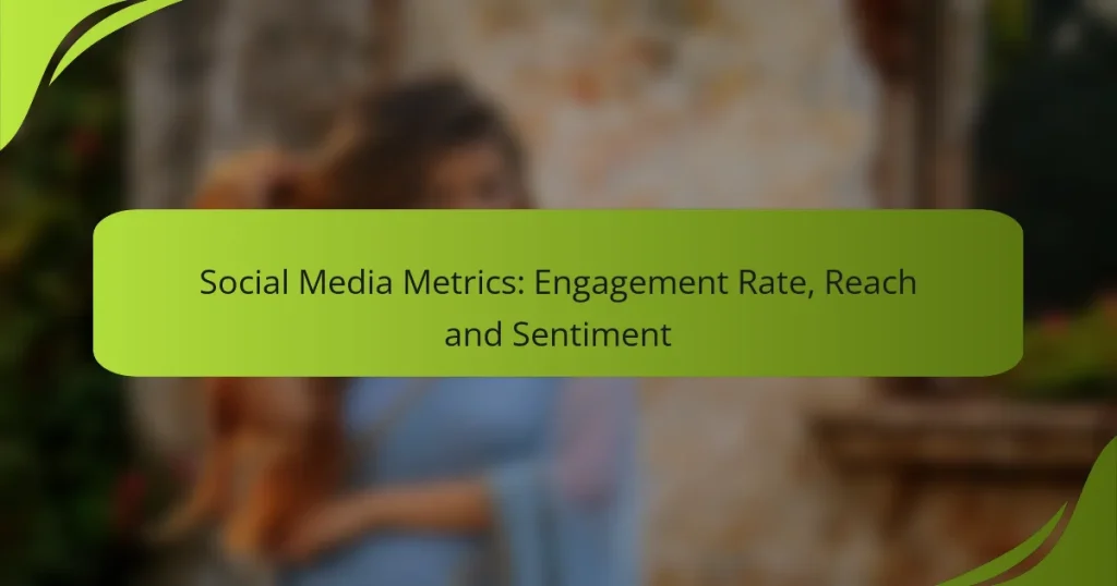 Social Media Metrics: Engagement Rate, Reach and Sentiment